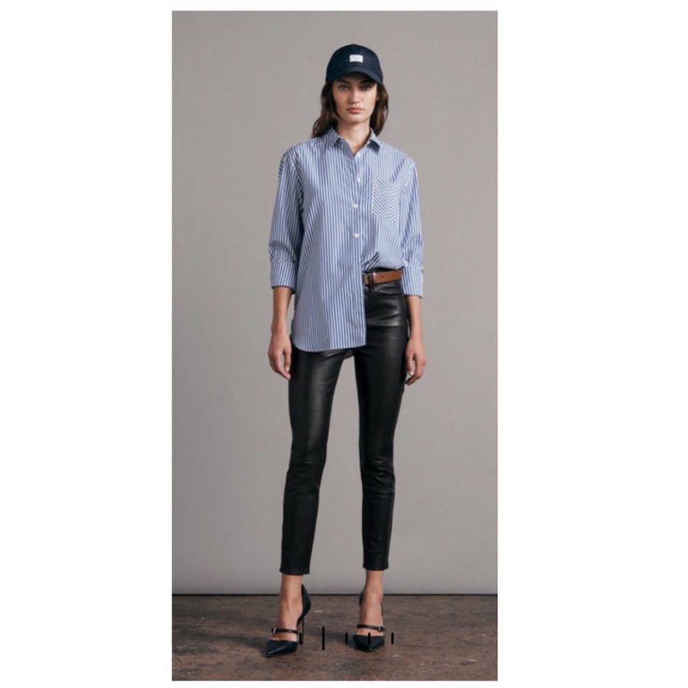 Rag & Bone Nina High Rise Leather Pants.